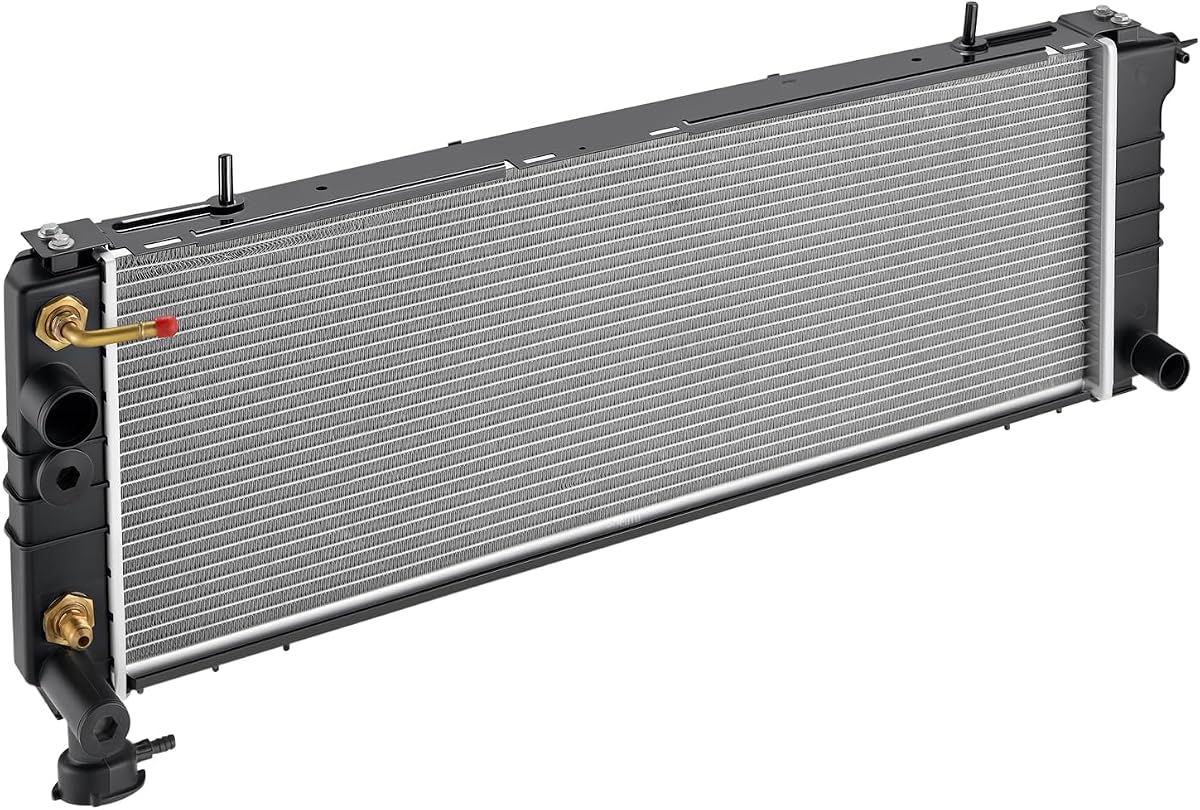 CU1193 Radiador de Aluminio para Compatible con Jeep Cheroke,Comanche Radiador de Refrigerante de Motor de Aluminio Completo 2.5L 4.0L L6 Reemplazar 1193 1592,Transmisión:4WD,RWD