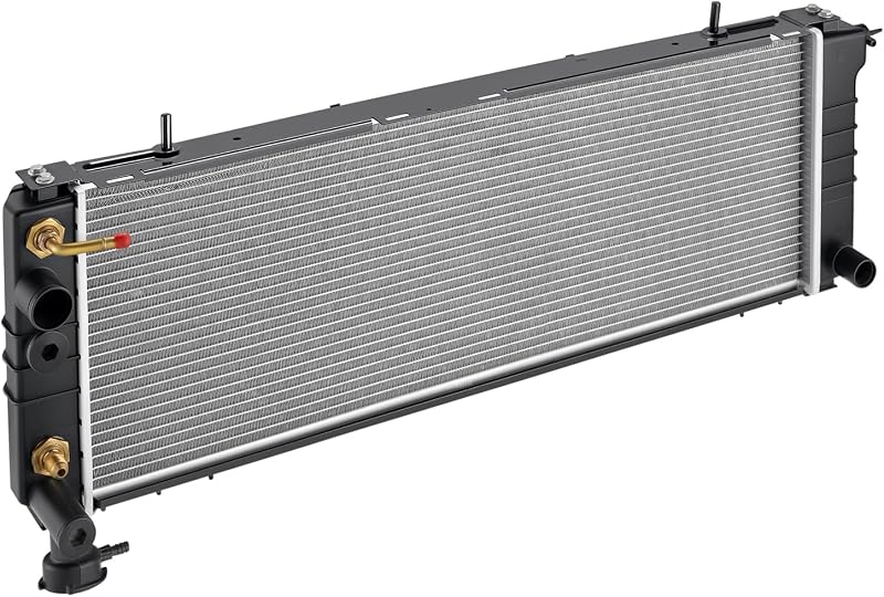CU1193 Radiador de Aluminio para Compatible con Jeep Cheroke,Comanche Radiador de Refrigerante de Motor de Aluminio Completo 2.5L 4.0L L6 Reemplazar 1193 1592,Transmisión:4WD,RWD