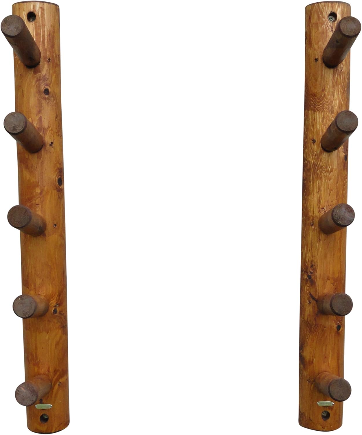 10-Place Wall-Mounted Ski Log Racks - Skis Wall Mount Garage Racks, Indoor & Outdoor Vertical Ski Holders for Walls, Hangers for Skis Storage Rack, Garage Hanging Rack - Canyon Brown