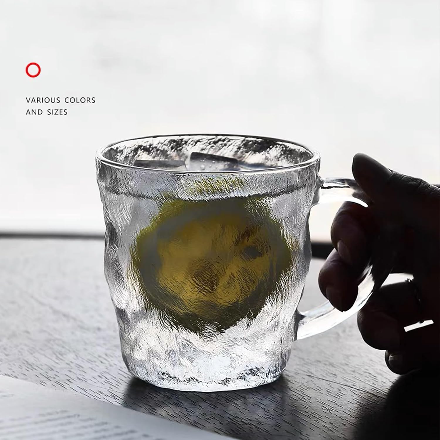 10.14 oz Borosilicate Glass Coffee Cup, Transparent