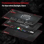 Redragon K585 PRO Wireless One-Handed Mechanical Keyboard, 42 Keys 3-Mode RGB 40% Gaming Keypad w/ 7 Onboard Macro Keys, Detachable Wrist Support, Durable Battery (Red Switch)