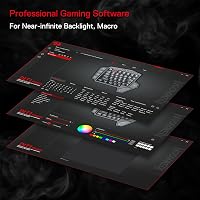 Redragon K585 PRO Vezeték Nélküli Egykezi Mechanikus Gamer Billentyűzet, 42 Gomb, RGB Háttérvilágítás, 7 Makró Gomb, Mágnesesen Rögzíthető C 7