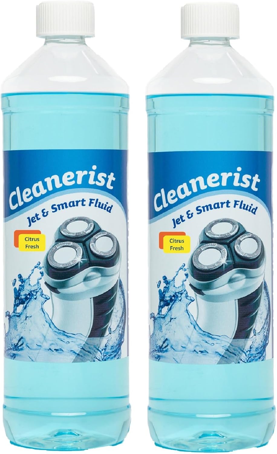 Cleanerist Jet & Smart Fluid Lot de 2 flacons de liquide de nettoyage pour rasoir Philips