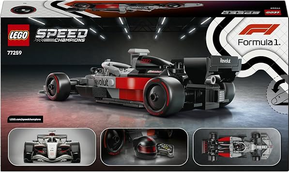 LEGO Speed Champions Audi Revolut F1 Team R26 Yarış Arabası 77259-10 Yaş ve Üzeri Çocuklar için Kıyafetli ve Kasklı 1 Minifigür İçeren Yaratıcı Oyuncak Yapım Seti, Hediye Fikri (215 Parça)