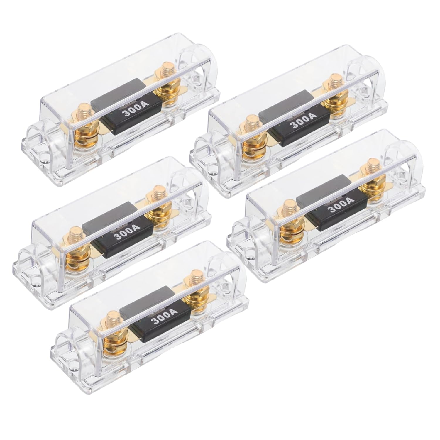Unomor 5pcs Replacement Automotive Fuse Box Holder Pack Blade Fuse Holders Cover Fit Car Truck Rv and Boat Electrical Systems