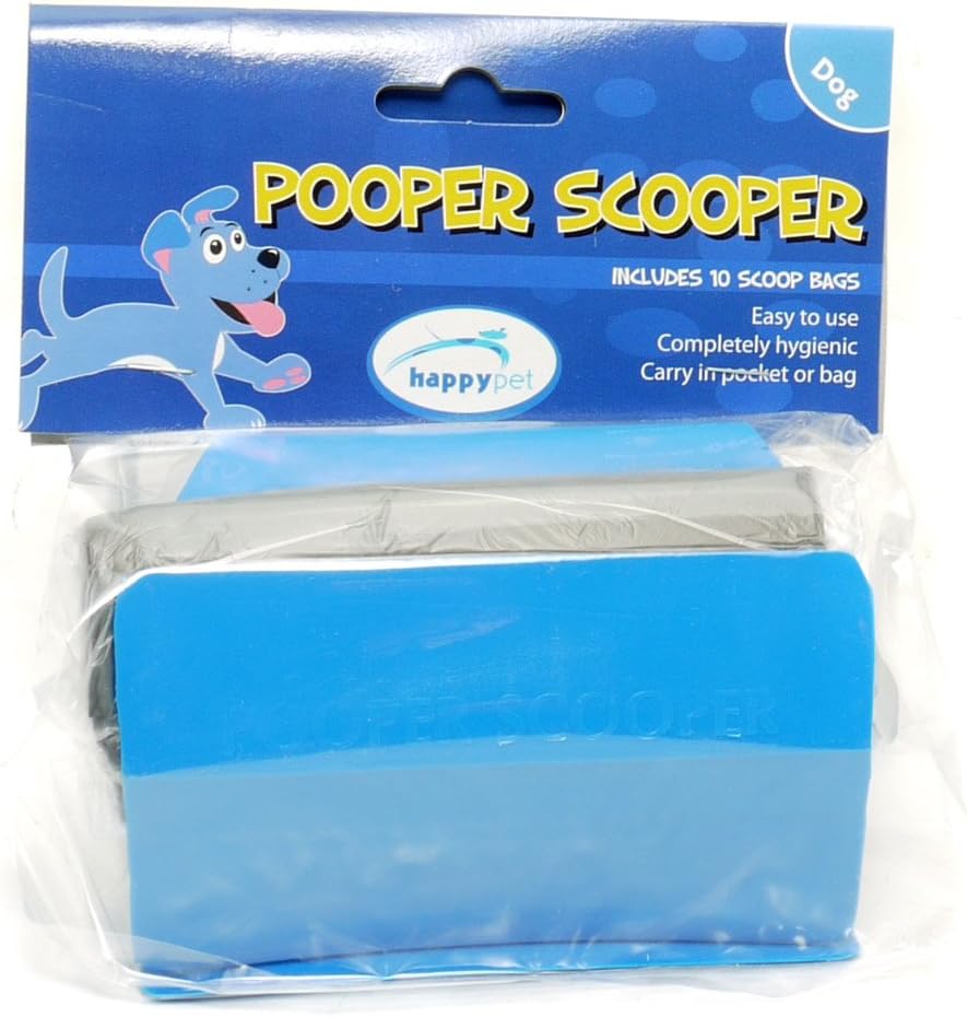 Blue Pooper Scooper with 10 Bags