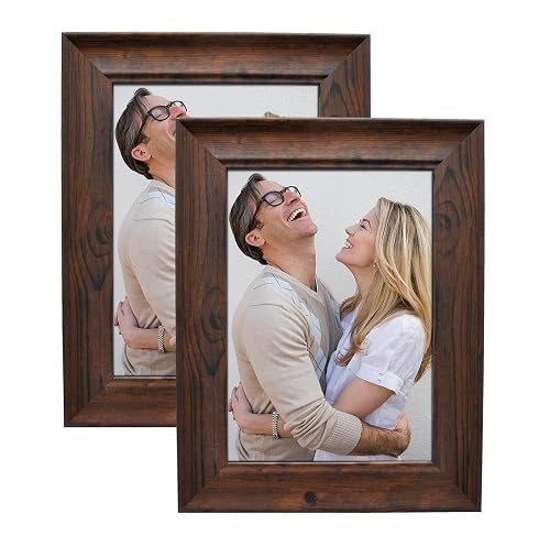 8x10 Picture Frames Rustic Distressed Brown Wood Pattern High Definition