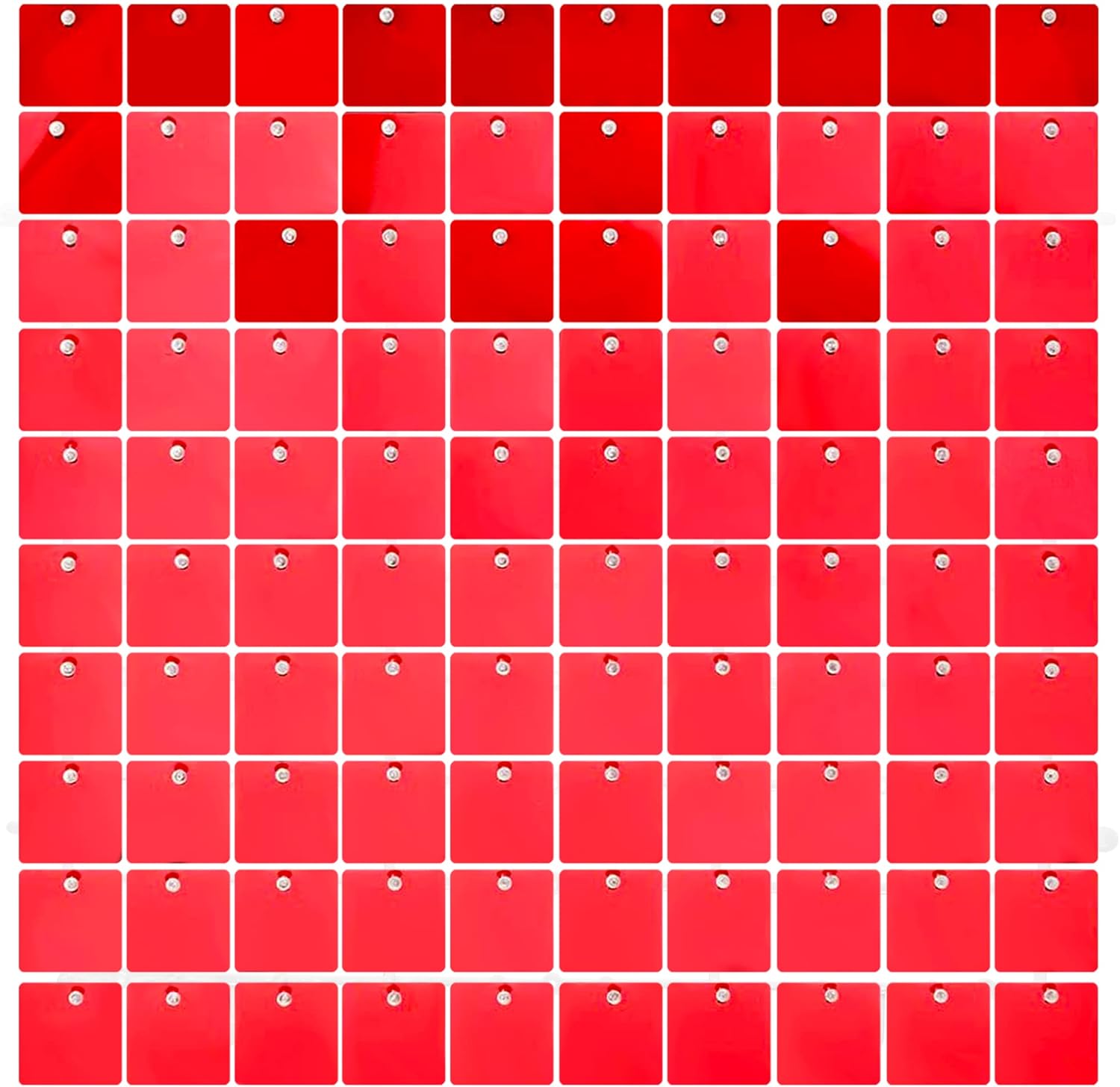 Sequin Shimmer Wall Backdrop, 24 Panels Red Square Sequin Backdrops Shimmer Wall