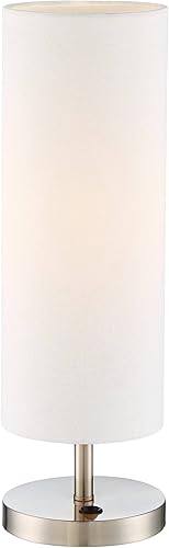 Miniatura 8 de 360 Lighting Heyburn - Juego de 2 lámparas decorativas modernas de mesa de 20 pulgadas de alto con toma de corriente USB y CA en base níquel