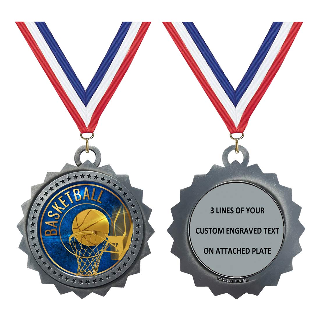 Express Medals Various Styles 1 to 50 Pack Gold Color Engraved 3 Inch Basketball Medals Trophy Award Medal Trophies Gift Prize Tournament Champion