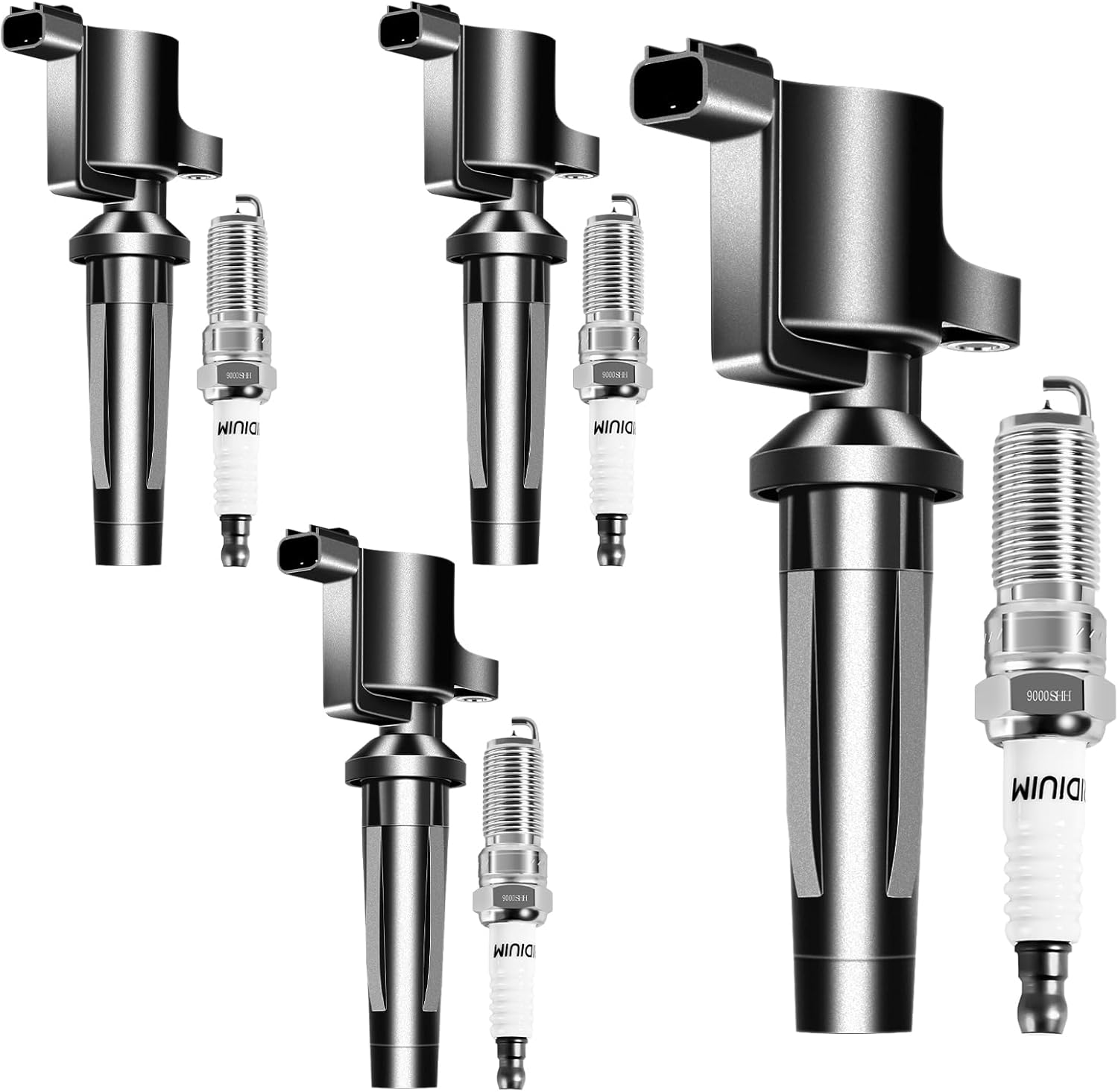 FD505 & SP530 Ignition Coil Pack and Iridium Spark Plugs UF621 Set of 4 OEM Automotive Compatible with Ford Focus 2004-2010/Escape/Mercury Mariner/Mazda 3 Tribute 2.0L 2.3L L4 DG501 DG541