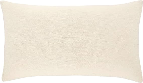 Pine Cone Hill Capitola Ivory Duvet Sham, Euro Size, Ivory Solid Pattern