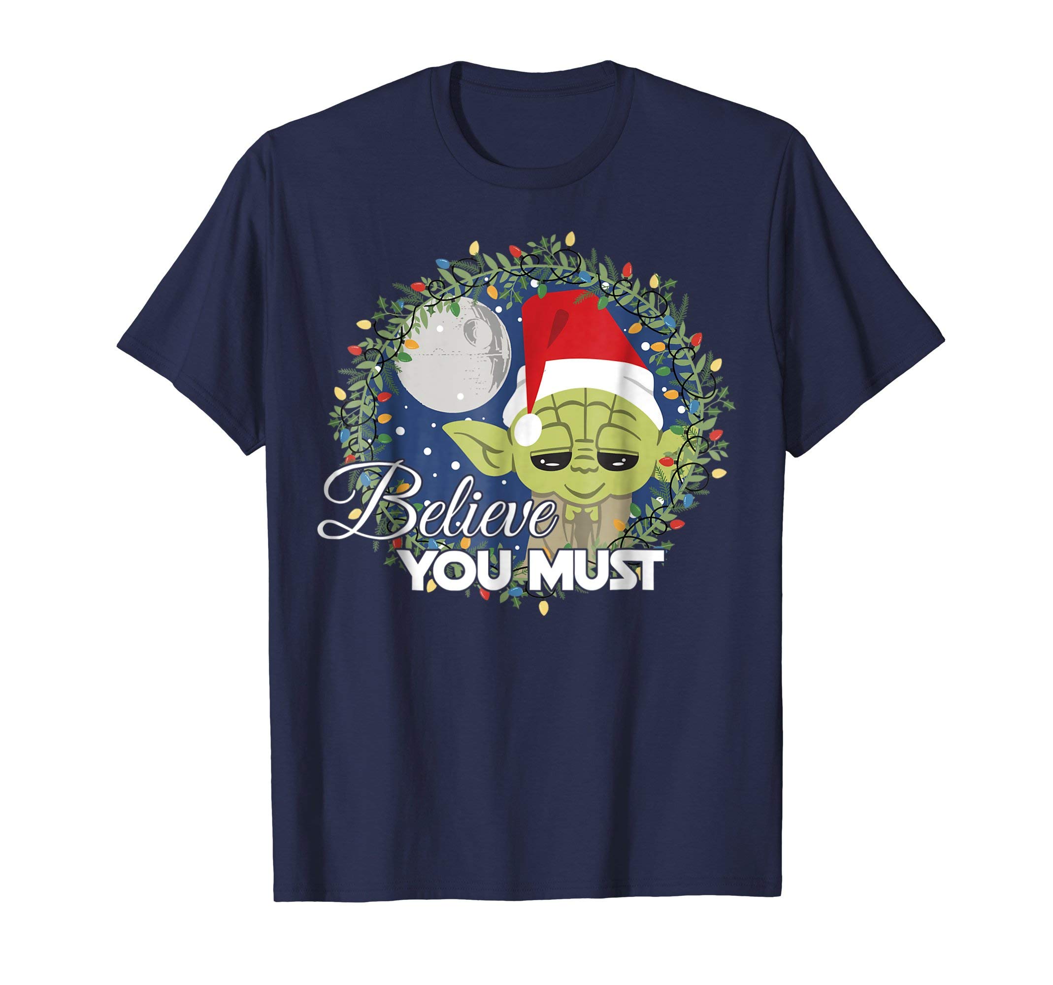 STAR WARSYoda Santa Believe You Must Christmas Reef T-Shirt T-ShirtOEKO-TEX STANDARD 100