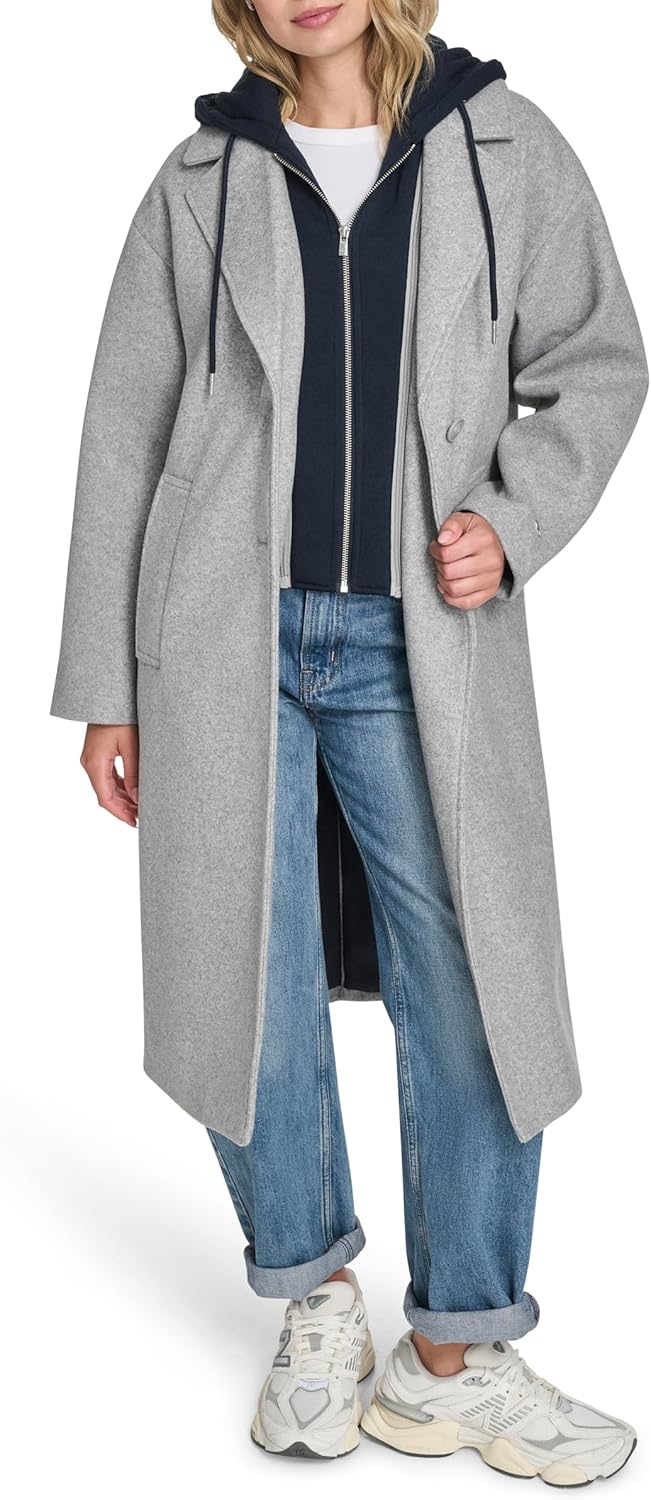 Champion womens Long Top Coat With Removable Jersey Bib - Image 4