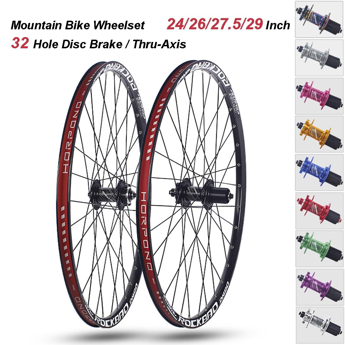 Amazon.co.jp: MTB ホイールセット 32 穴 24/26/27.5/29 インチアルミ