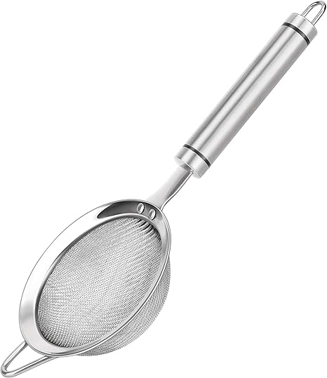 304 Stainless Steel Fine Mesh Strainers for Kitchen, Colander-Skimmer with