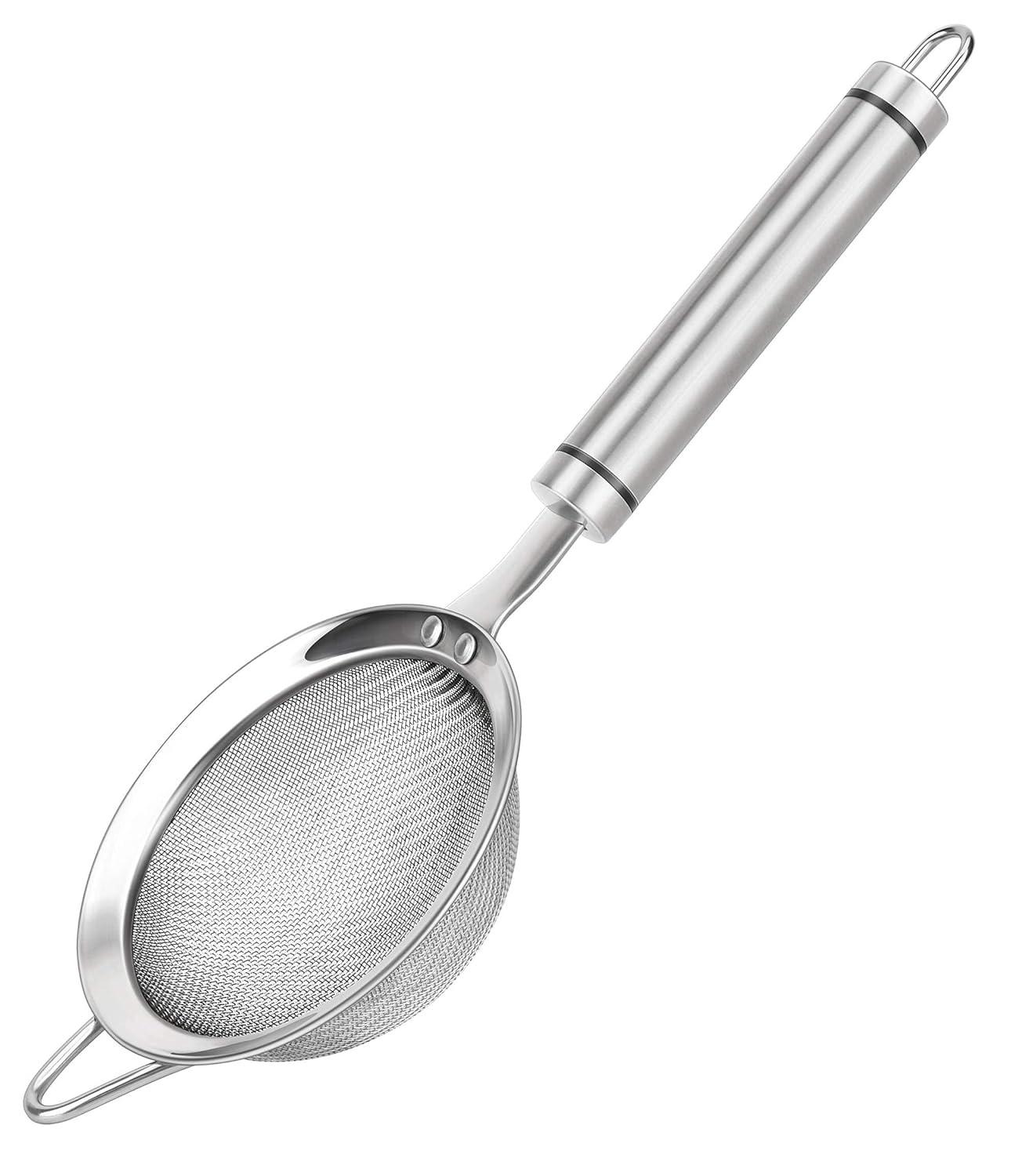 SUNWUKIN 304 Stainless Steel Fine Mesh Strainers for Kitchen Colander-Skimmer with Handle Sieve Sifters for Food Tea Rice