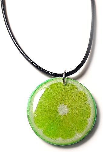Miniatura 6 de Fruit Slice Pendant Handmade Citrus Grapefruit Orange Lemon Lime Pamelo Necklace Mini Food Girlfriend Outdoors Gift Bright Summer Necklace for Women