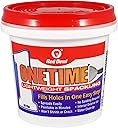 Red Devil 0542 ONETIME Lightweight Spackle Wall Repair, Spackling for Holes Drywall, 1/2 Pint, White, 8 Ounce, Made in USA