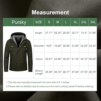 Pursky Boy Cotton Lightweight Field Jackets for Fall& Winter