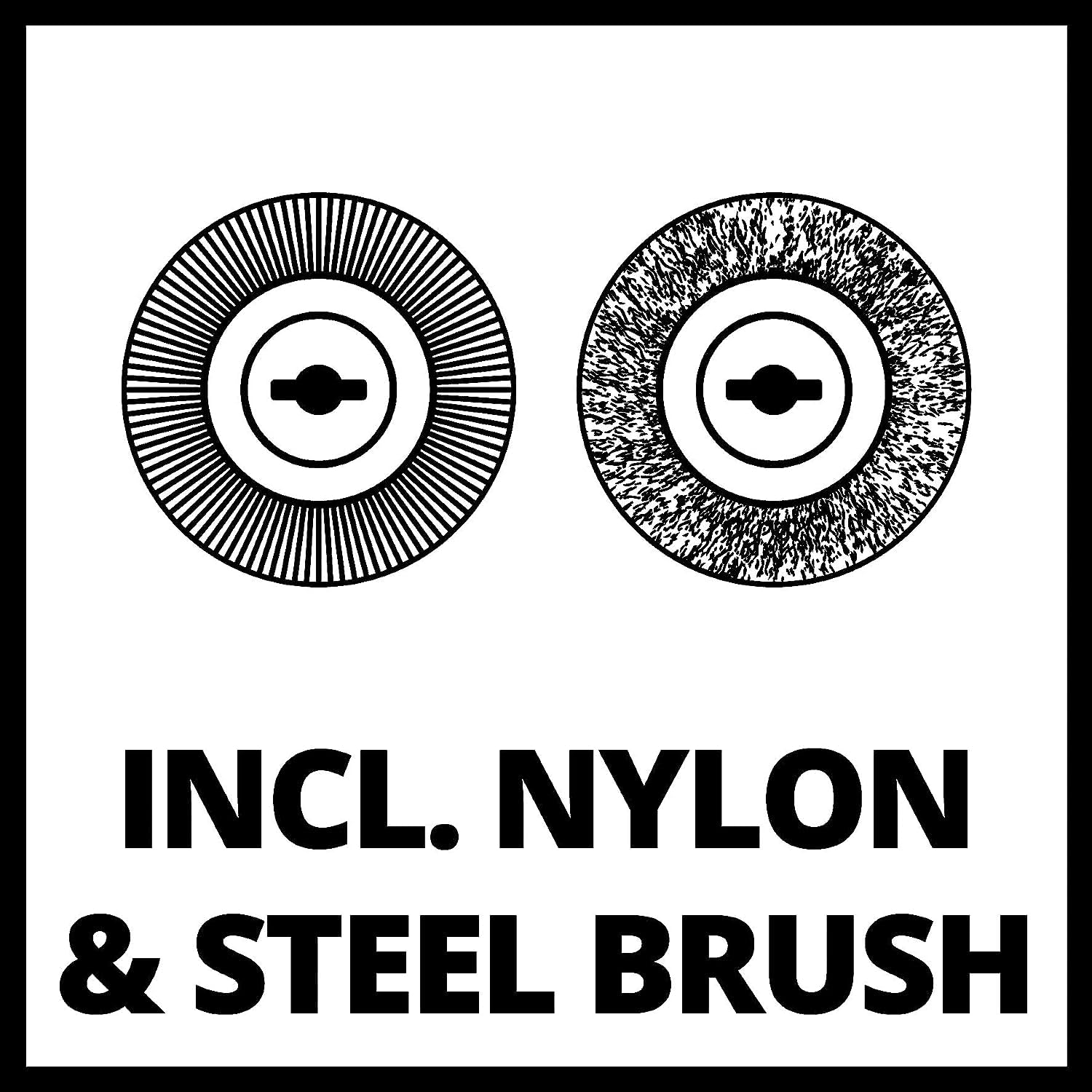 Einhell Nettoyeur de Joints électrique GC-EG 1410 (Roulette de Guidage, Double Interrupteur de sécurité) avec 1 Brosse en Acier et 1 Brosse en Nylon
