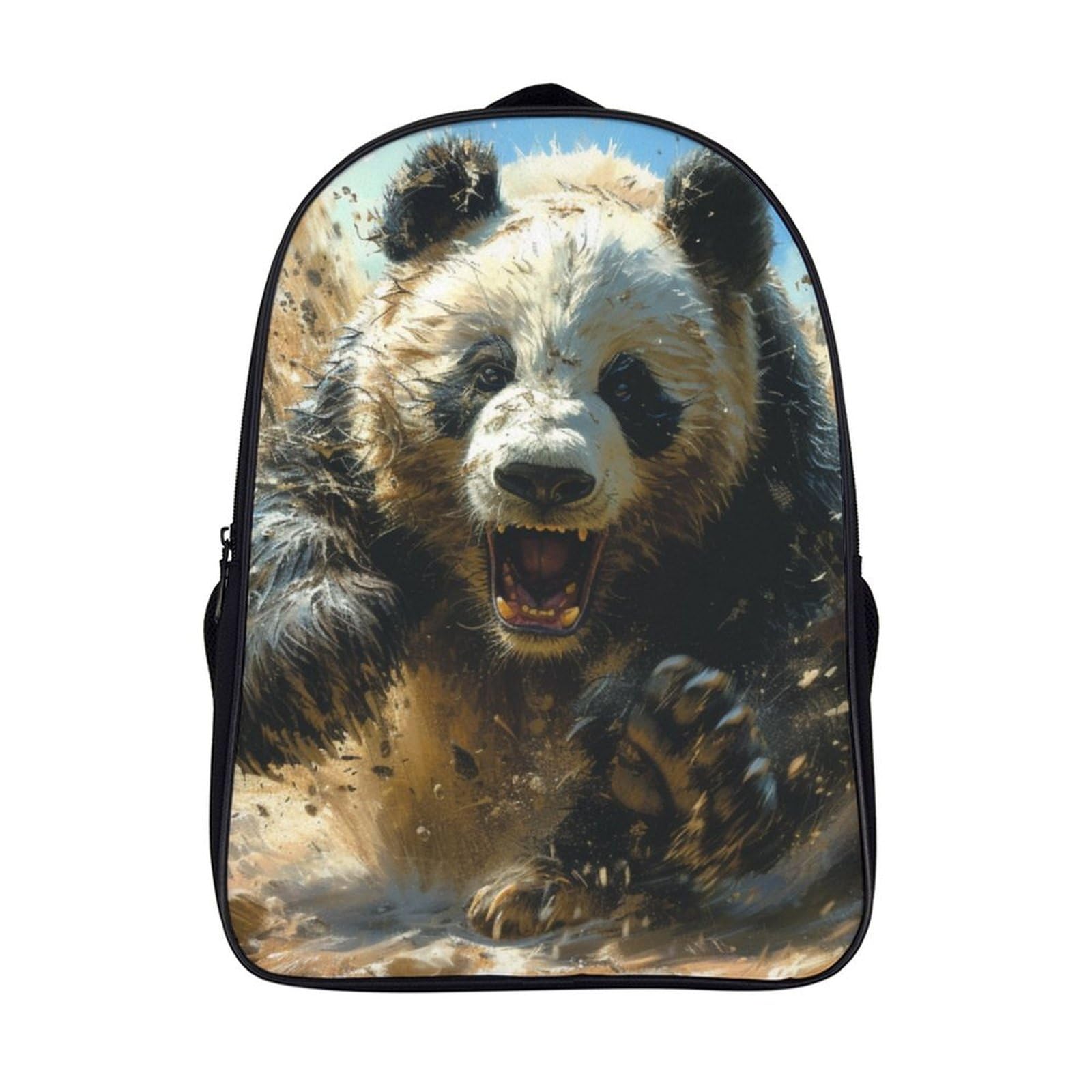 Mochila escolar de oso panda infantil 3D impermeable para guardería y preescolar de 40cm 7
