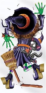 Beistle Crashing Witch Door Cover - Buy now