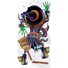 Beistle Crashing Witch Door Cover