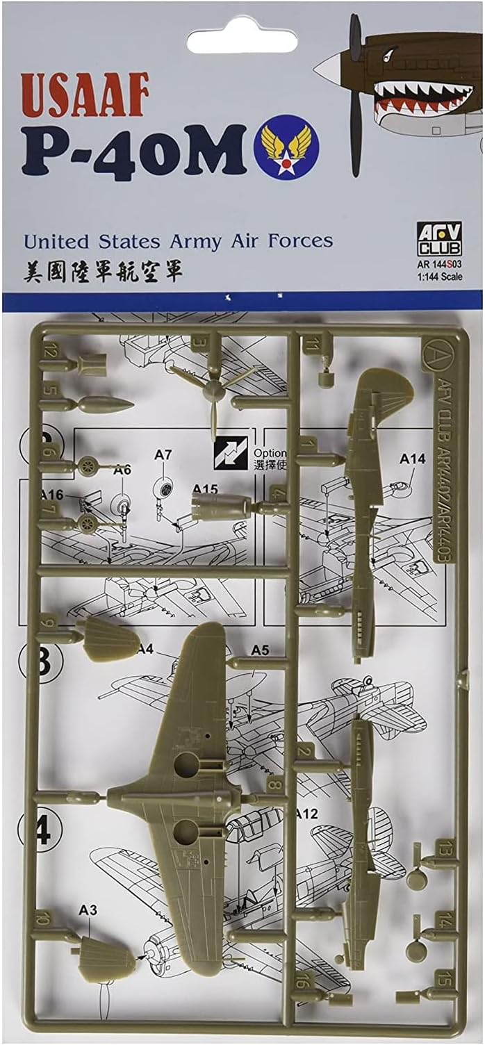AFV Club AFV144S03 1:144 P-40M Warhawk USAAF [Model Building KIT]