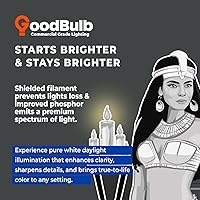 Vista 6 de GoodBulb PLL40/850 - Bombilla fluorescente compacta de 40 W, 22.5 pulgadas, doble tubo, base 2G11, 5000 K, luz diurna, 2800 lúmenes, 36000 horas