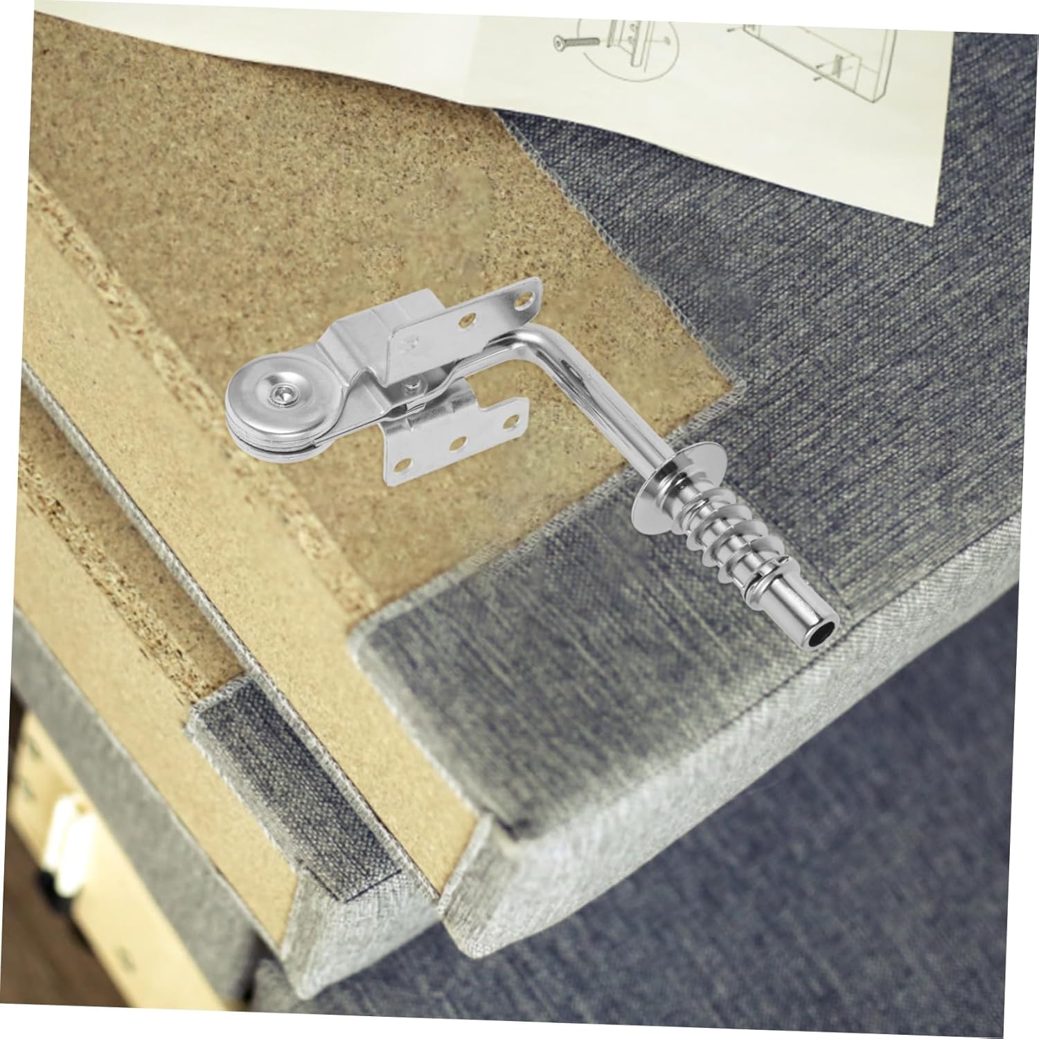 Mikikit 6pcs Sofa Pillow Hinge Replacement Sofa Headrest Hinge Widely Suitable for