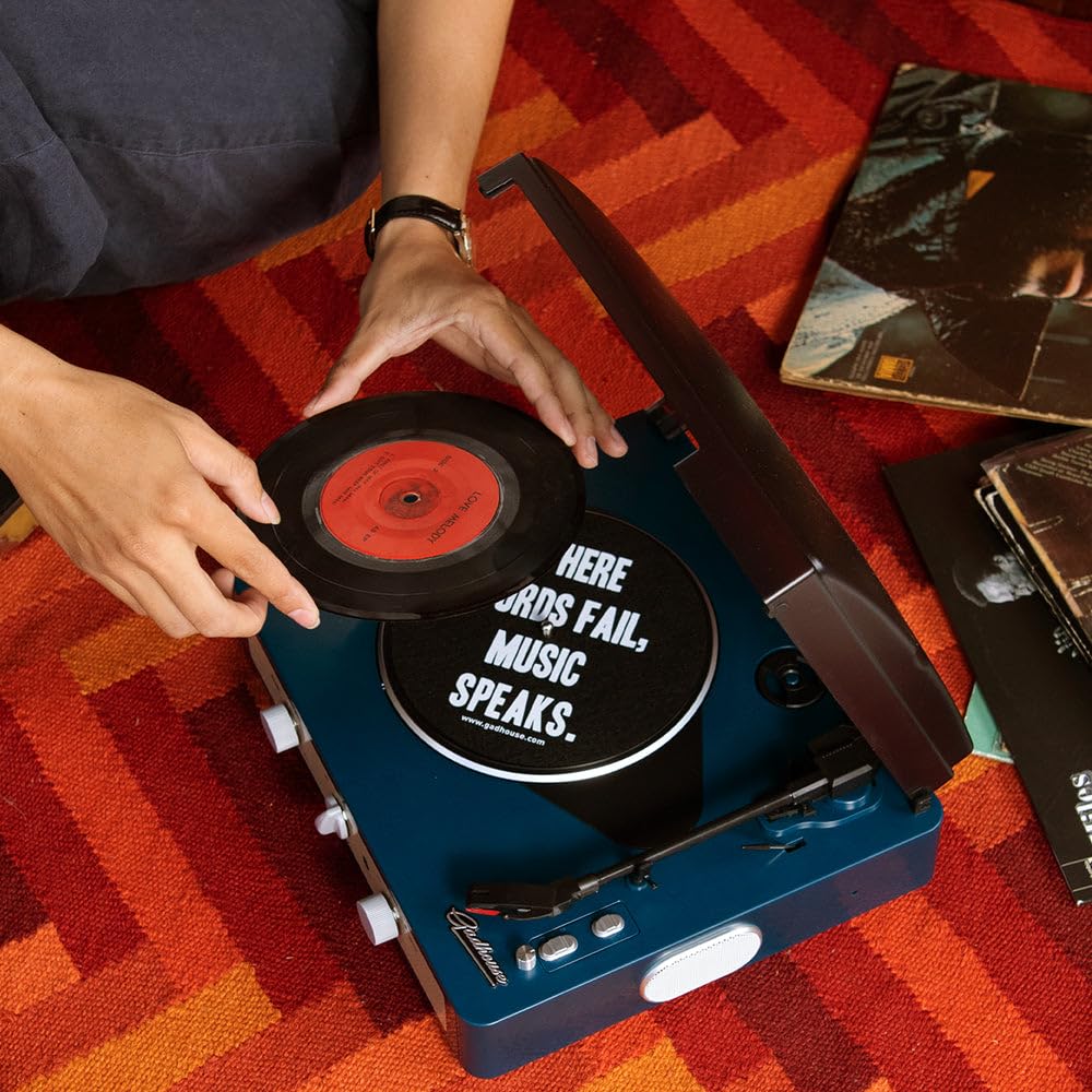 Amazon.com: Brad Retro Turntable (Built-in Bluetooth 5.0 and