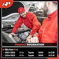 Vista 2 de A-Premium Compresor A/C con embrague compatible con Toyota RAV4 2.0L 2.4L 2001-2005, Sport Utility