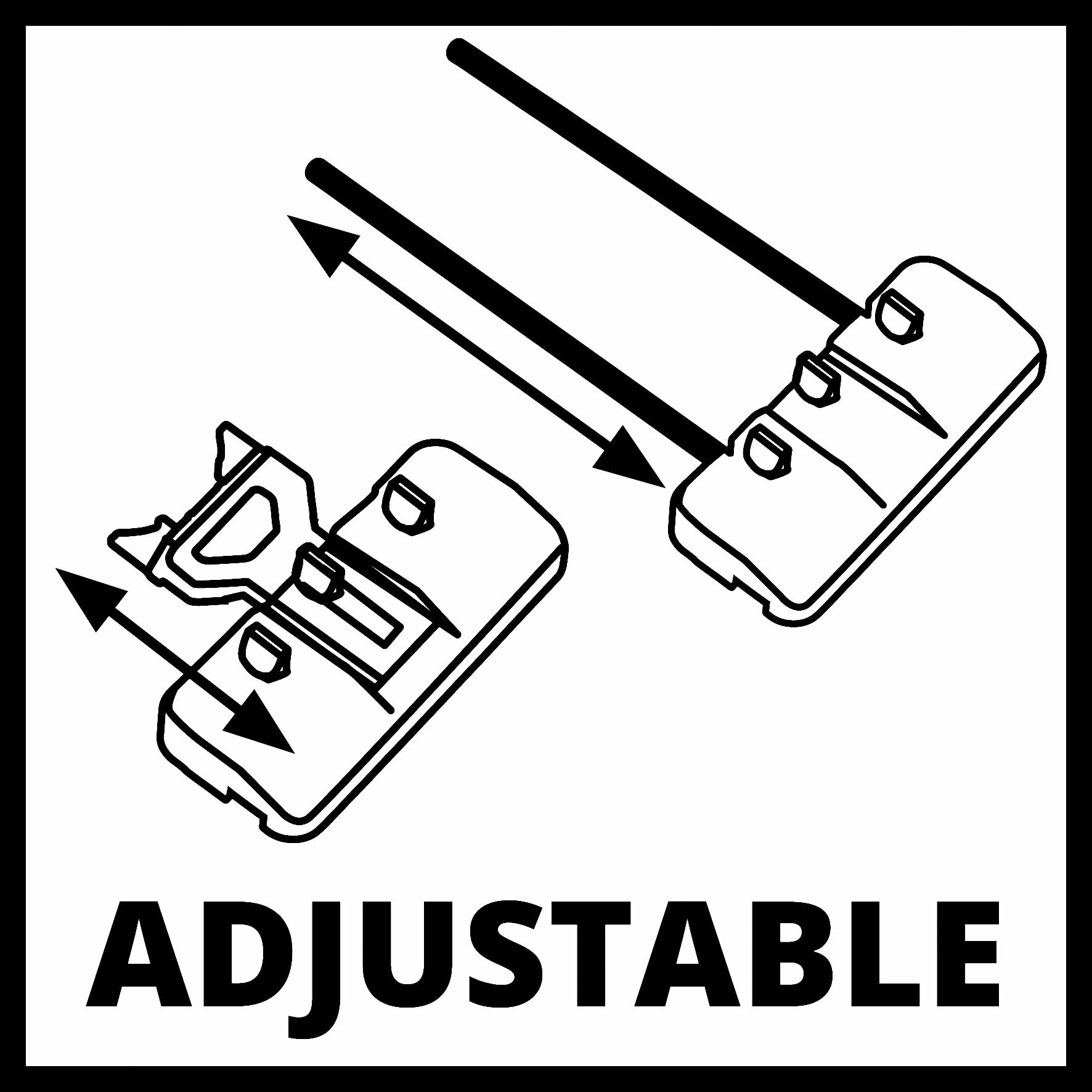 Einhell - Adattatore per binario di guida originale per fresatura (adattatore per fresatura superiore/fresatura dei bordi, compatibile con guide e fresatura di varie marche, con regolazione fine)