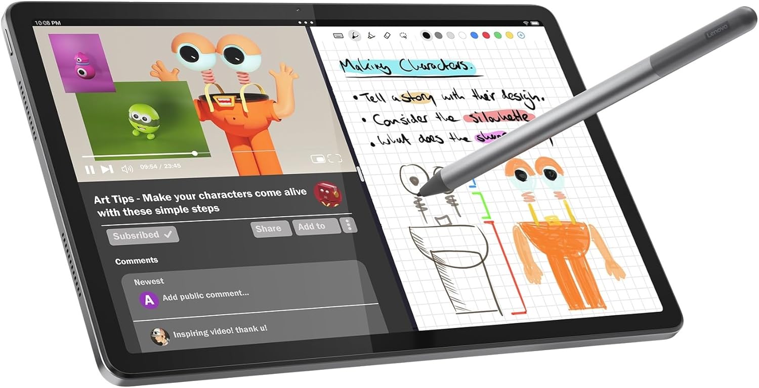 Lenovo Tab K11 TB330FU 4gb 128GB Depolama 11" Wuxga (1920X1200) IPS IP52 Android Tablet - ZADC0100TR + Lenovo Kalem - Görsel 1