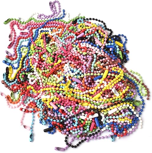 Miniatura 5 de Cadena de bola colorida para perro, cadena de metal a granel, cadenas colgantes de metal para hacer joyas, manualidades, adorno de Navidad colgante