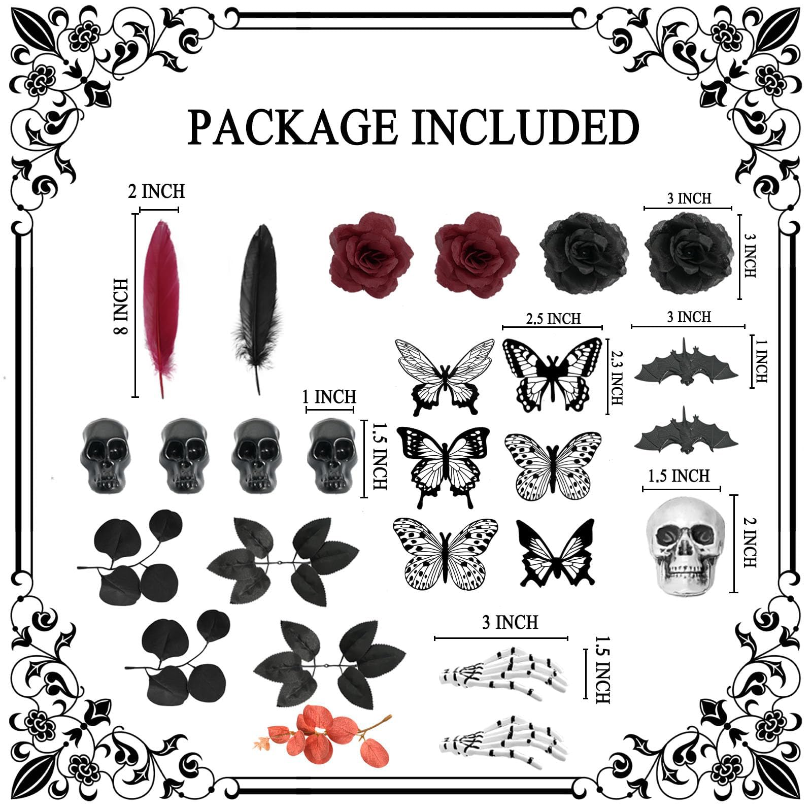 BOUQUET DE FLEURS DE CRÂNE, Art Gothique, Composition Florale Gothique, Décoration De Table D'halloween, Décoration De Tête De Mort, Décoration De Mariage Gothique, Bouquet Moody, Fleur - France