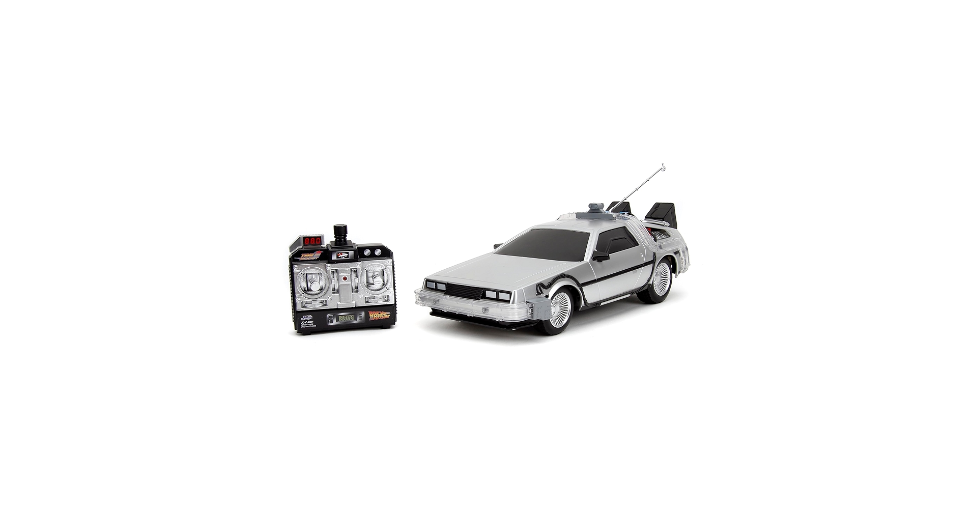 Jada toys バックトゥーザフューチャー 1/16 リアル 大きなラジコン Amazon.com: Back to The Future 1:16 Time Machine RC Radio