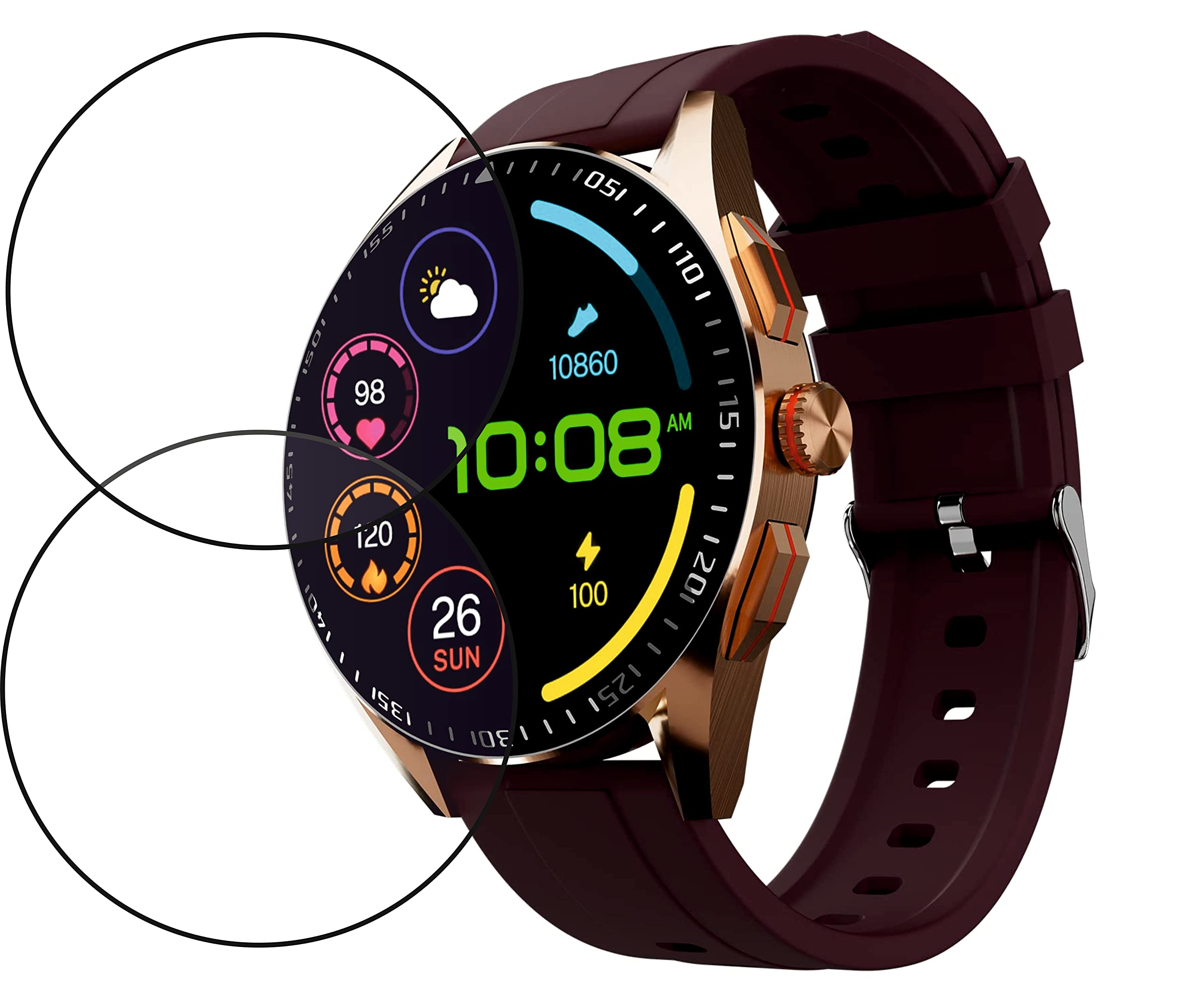 LiteKart Fire Boltt Invincible Plus SmartWatch Screen Guard Scratch Guard Full Screen Protector Compatible for Fire Boltt Invincible Plus 1.43" - Flexible - HD Clear - Bubble Free (Pack of 2) (B0BYW6YPMR) Amazon Price History, Amazon Price Tracker