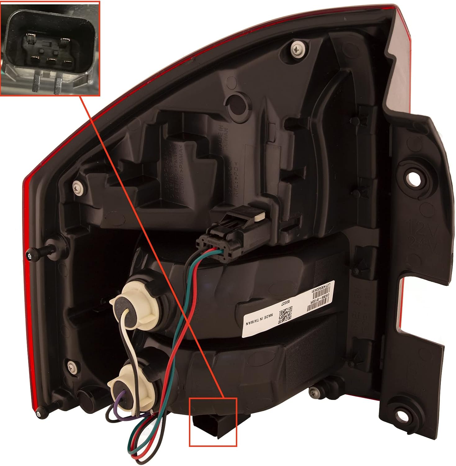 HEADLIGHTSDEPOT Tail Light Compatible With Jeep Compass 14-17 LED Tail Lamp Right Hand Passenger Side