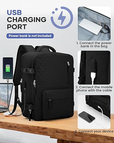 Miniatura 6 de Mochila de viaje con sellado al vacío con bomba de aire, mochila de equipaje de mano Vacpack de compresión impermeable para viajes, Grande, Viajes