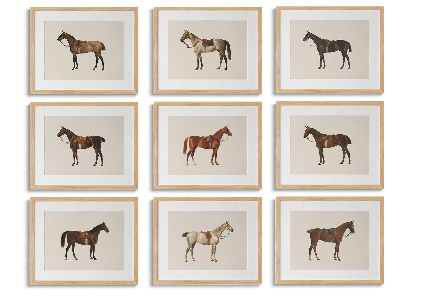 Lienzo vintage de caballo con impresiones artísticas de gran durabilidad