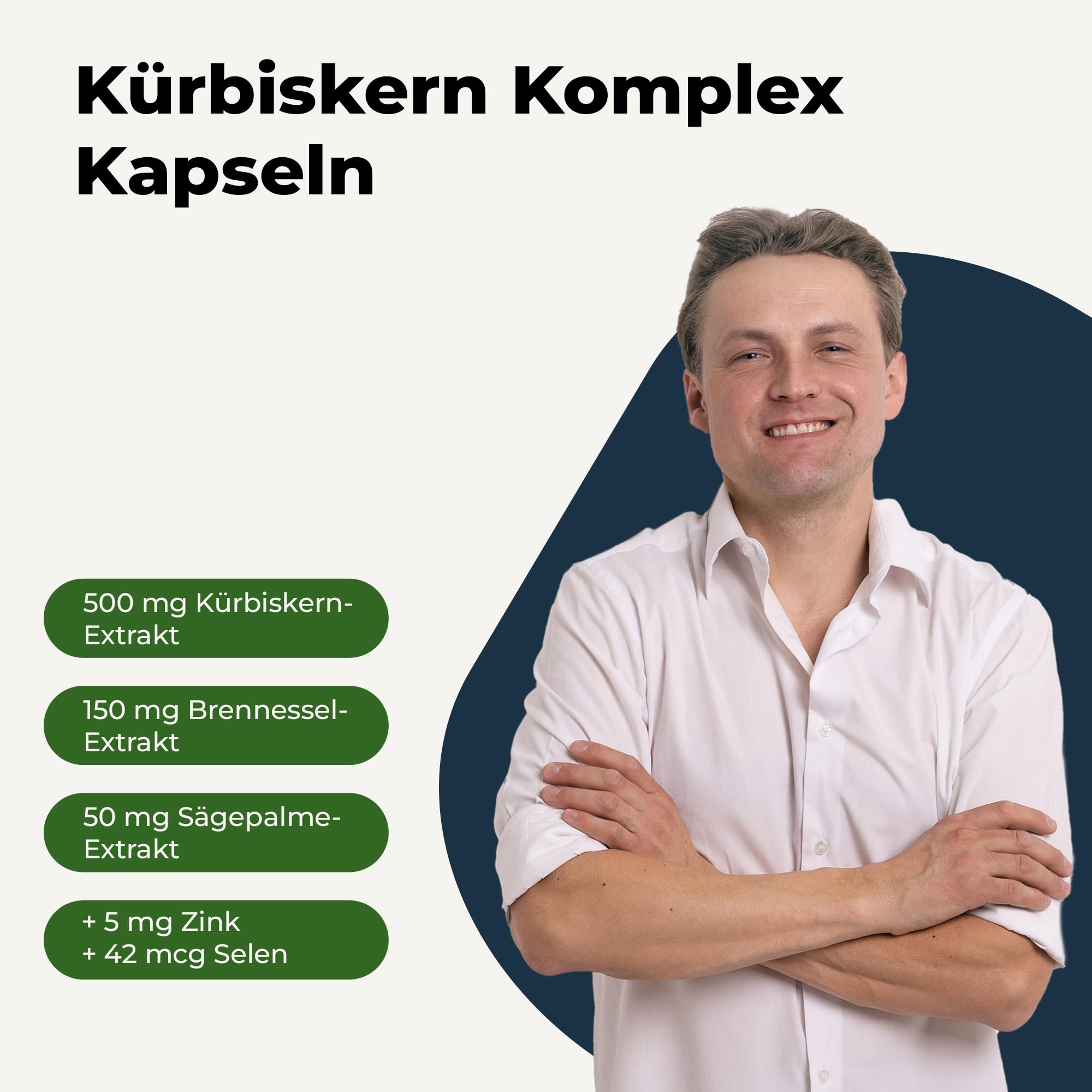 Avitale Kürbiskern Komplex Kapseln, 140 Stück, 1er Pack (1 x 122 g)