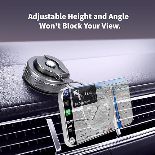 Miniatura 5 de Soporte magnético para teléfono para automóvil, soporte de teléfono plegable ajustable de 360 para iPhone para hombres y mujeres, actualizado 2025