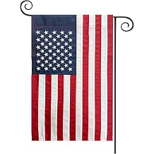 TOPFLAGS American Flag Garden Flag Embroidered Stars 12x18 Inch USA Small Flags for Yard US Flag Decor Outdoor