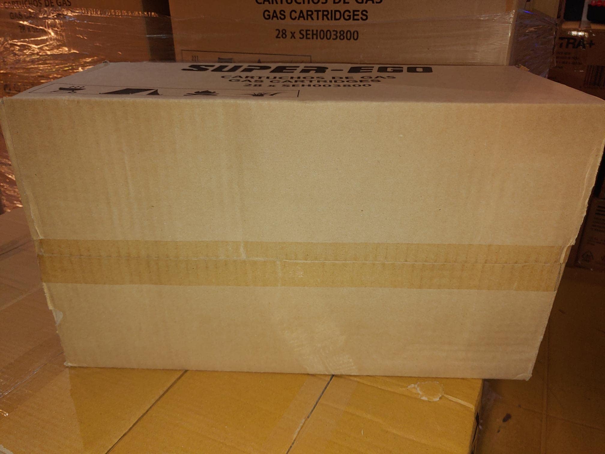 Caja 28 Cartuchos de Gas Super Ego 227g para Camping, hornillo, Quemador, soplete, Estufa poratil etc,