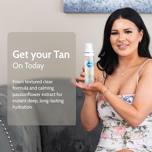 Miniatura 2 de Fake Bake Agua bronceadora de espuma, brillo instantáneo con rejuvenecimiento hidratante de pasiflora de la pasión, bronceado sin sol de aspecto