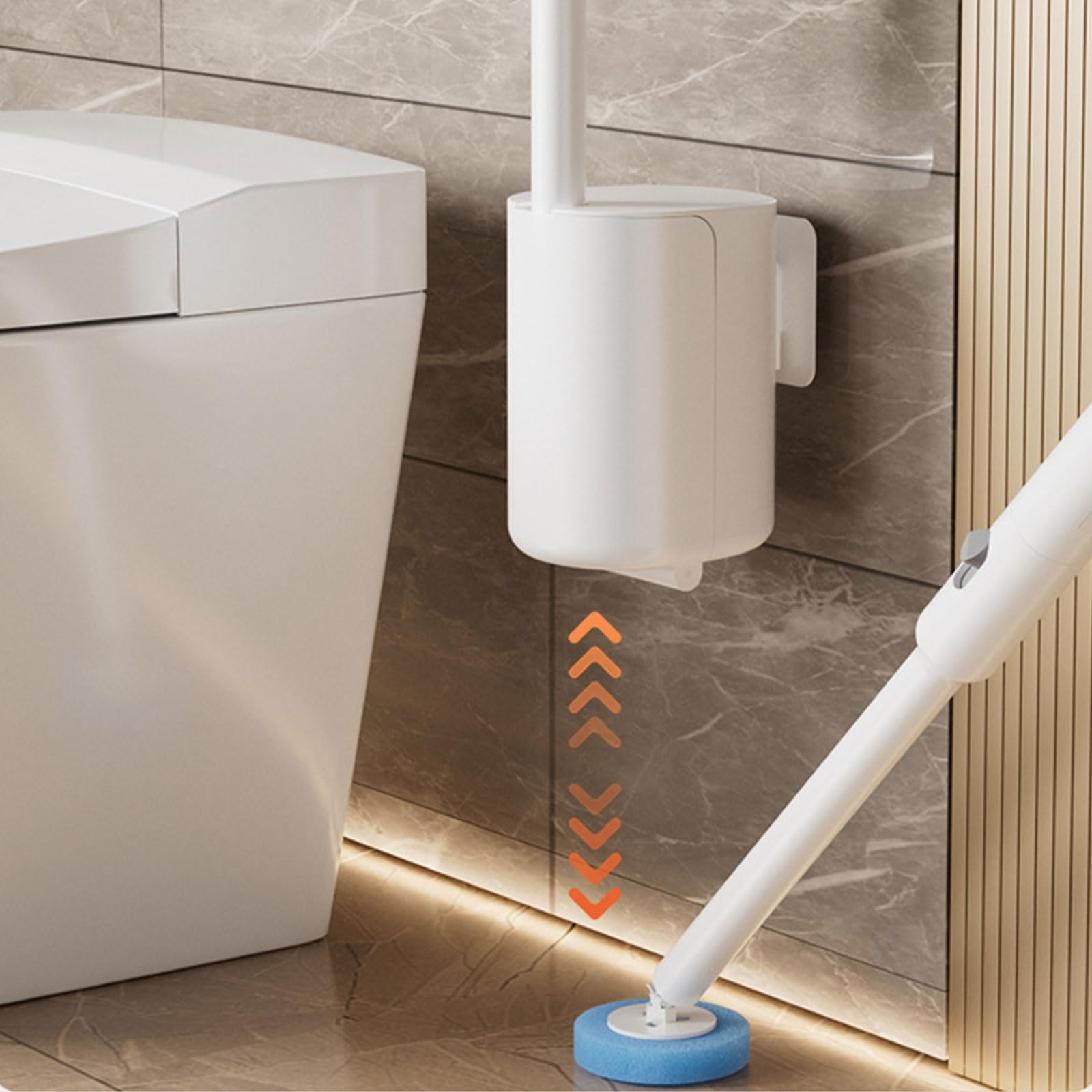 Detergente elettrico per WC a parete, potente soluzione detergente per un'igiene senza sforzo, ideale per uso domestico e bagni pubblici, facile da installare