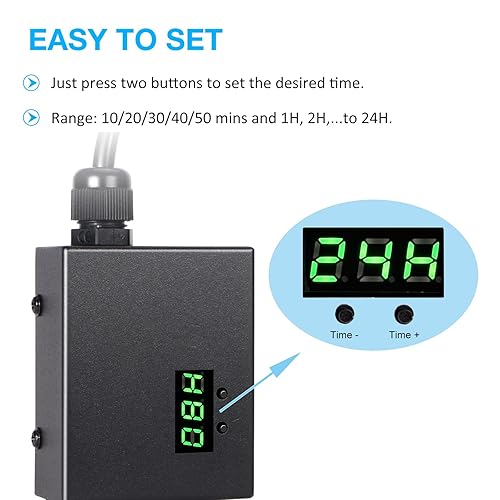 Miniatura 2 de Temporizador de luz digital para iluminación interior, temporizador de toma de corriente eléctrica con conexión a tierra de 3 clavijas para luces de