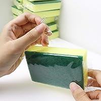 Vista 4 de 30 Pack Sponge Individually Wrapped, Non Scratch Scrouing Sponges for Household Cleaning, Dishes, Kitchen, Apartment, Car, Bike